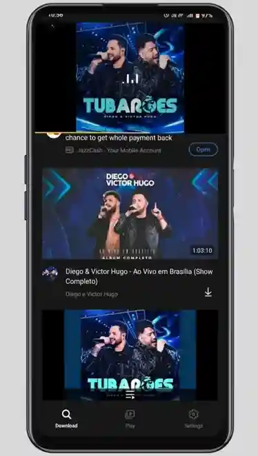 captura de tela do aplicativo Snaptube